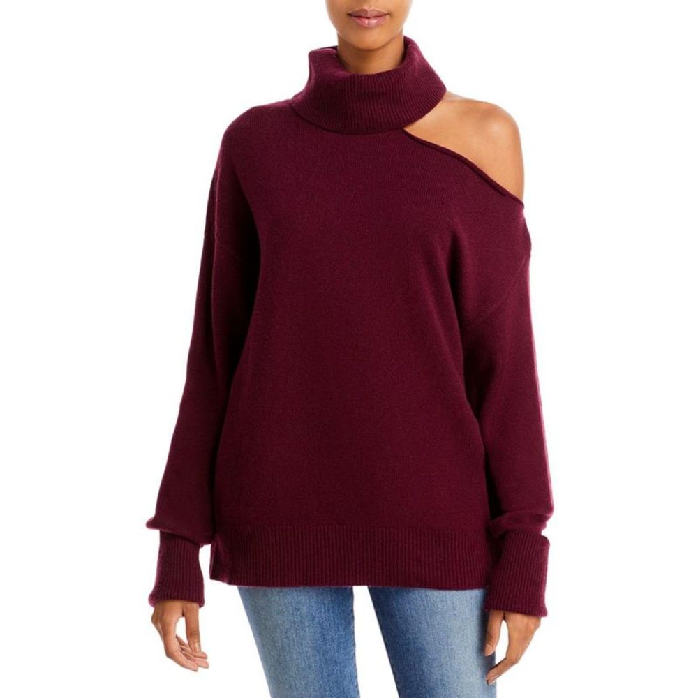 PAIGE Burgundy Cutout Sweater